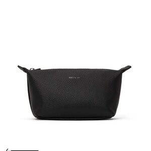 MATT & NAT ABBI MINI VEGAN COSMETIC BAG PURITY BLACK
